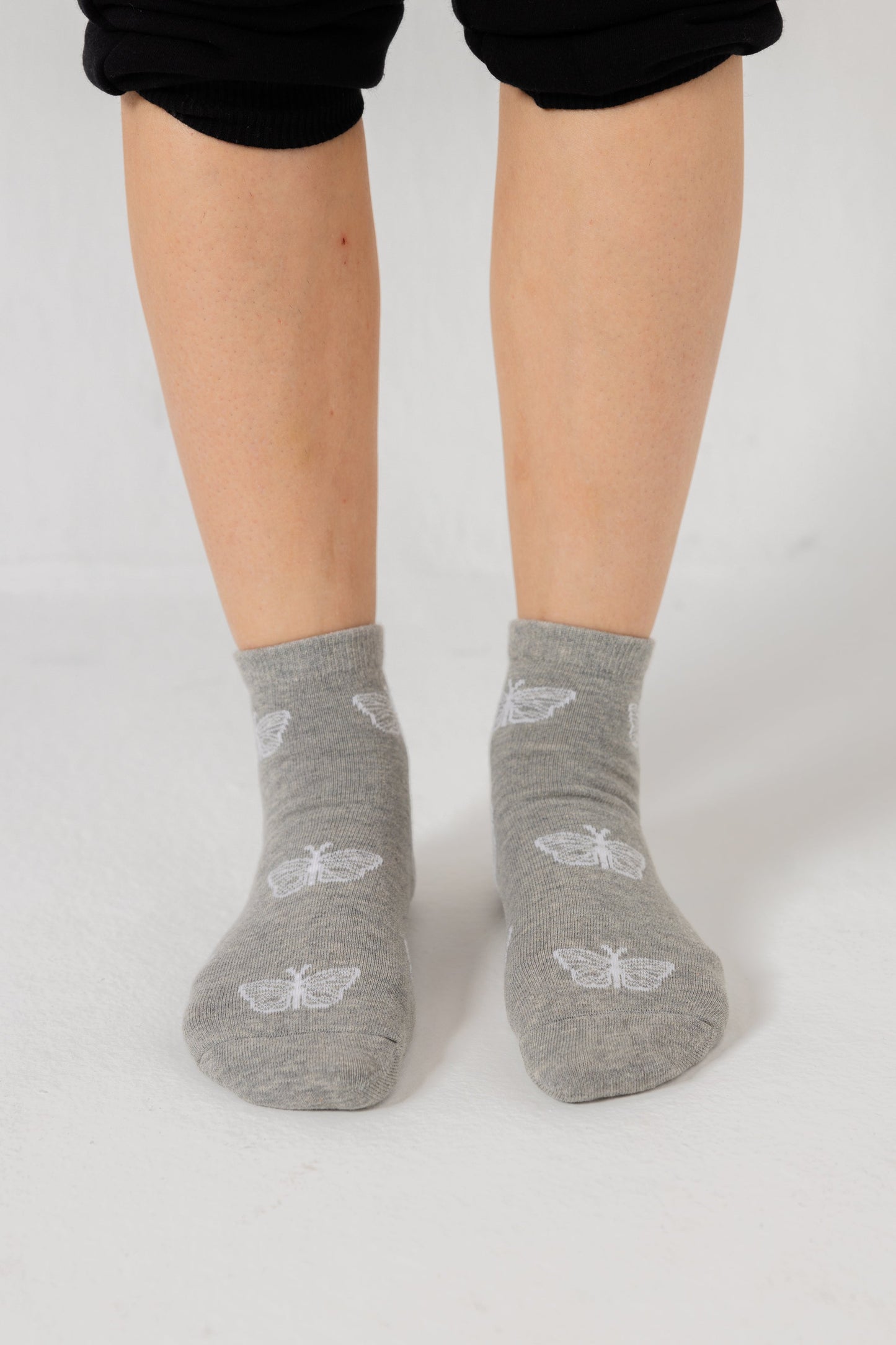 A Pack Of 3 Pieces Printed Short Socks MultiColoure