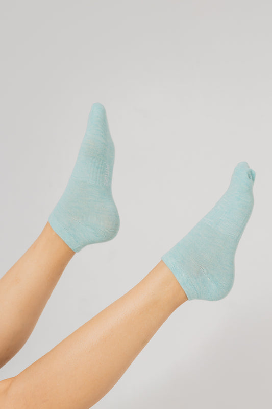 A Pack Of 3 Pieces Ankle Plain Socks MultiColoure For Women