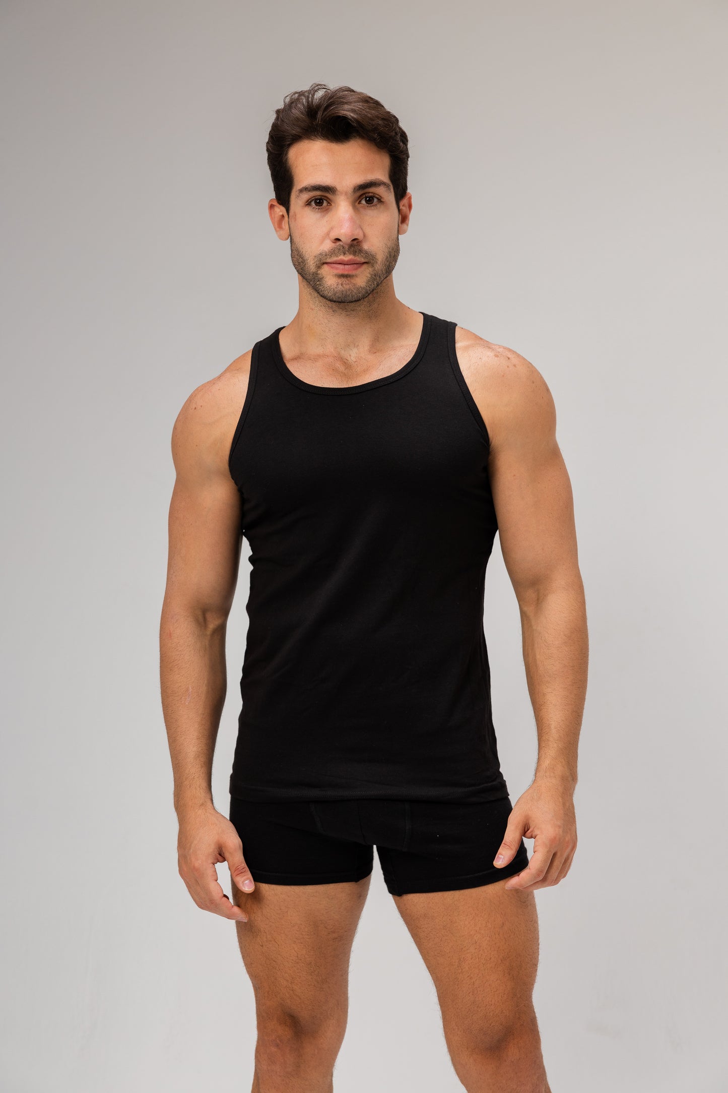 Pack Of 3 Sleeveless Undershirt, MultiColoure For men