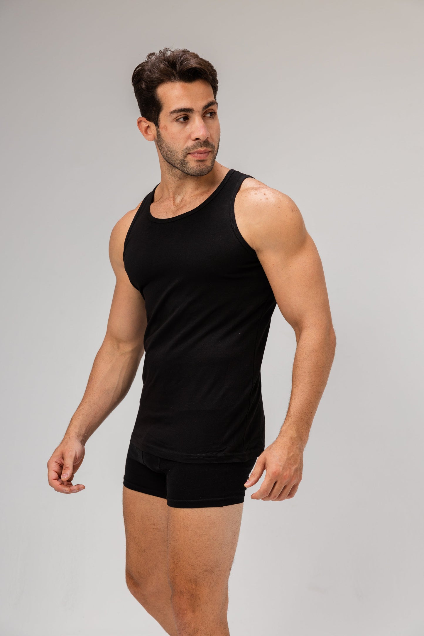 Sleeveless Undershirt, Black For men
