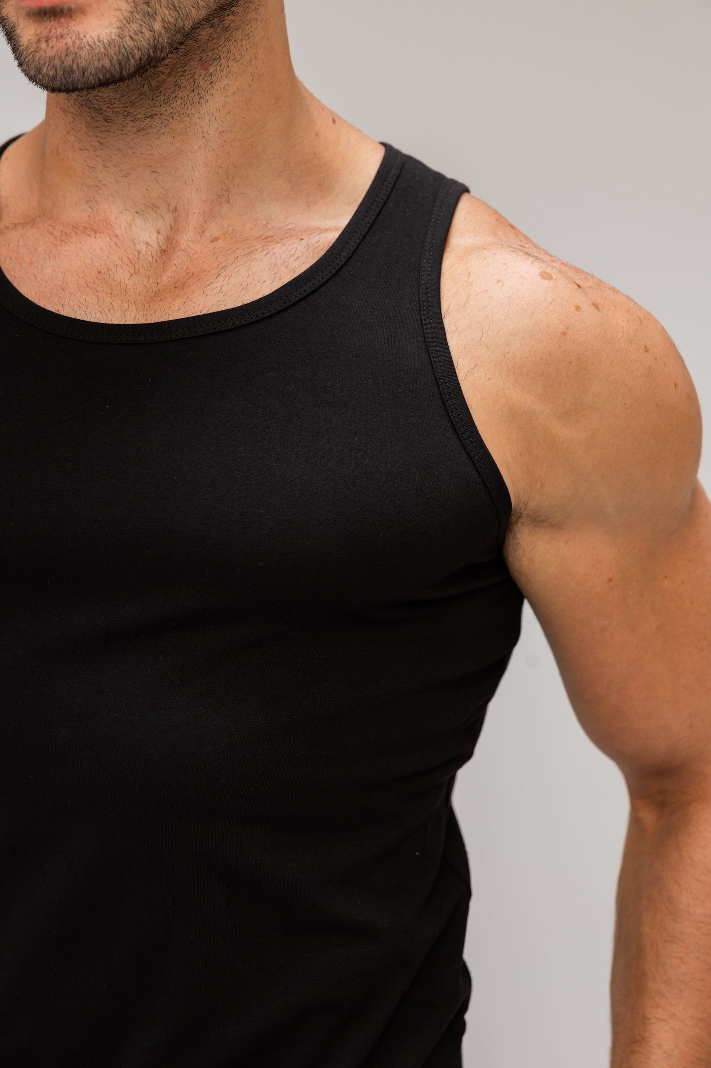 Pack Of 3 Sleeveless Undershirt, MultiColoure For men