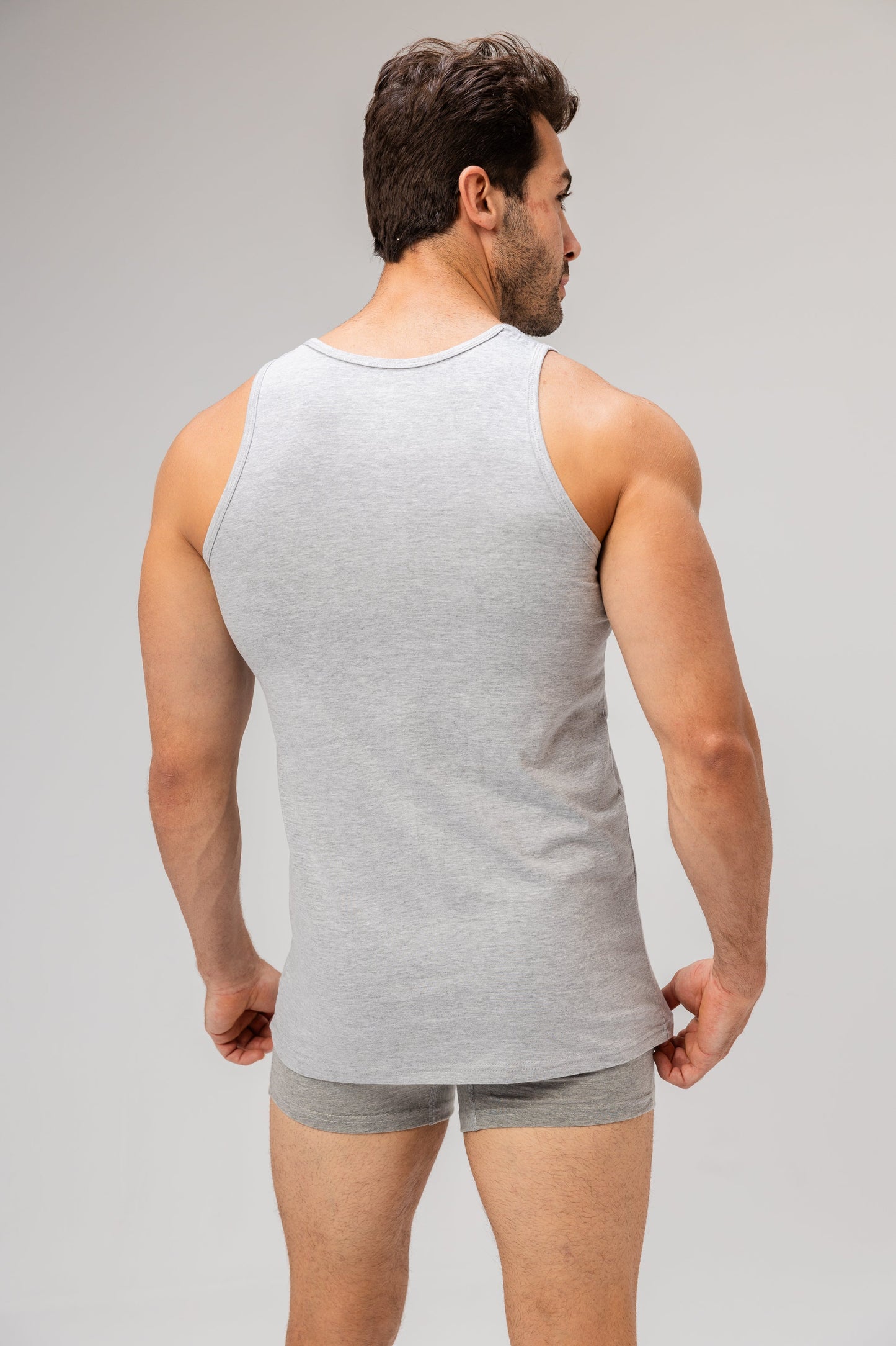 Sleeveless Undershirt, Grey For men