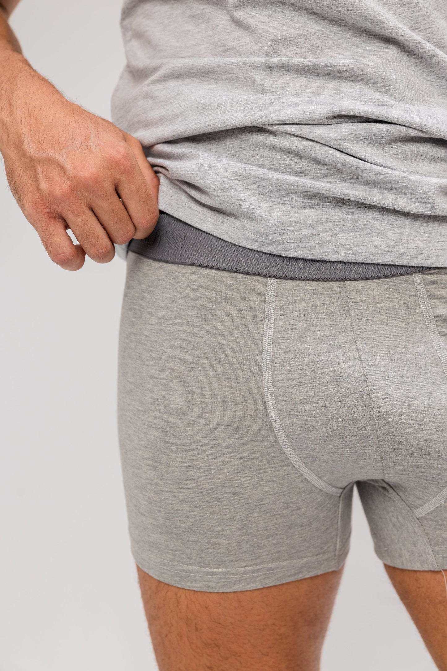 Plain Grey Boxer For Men