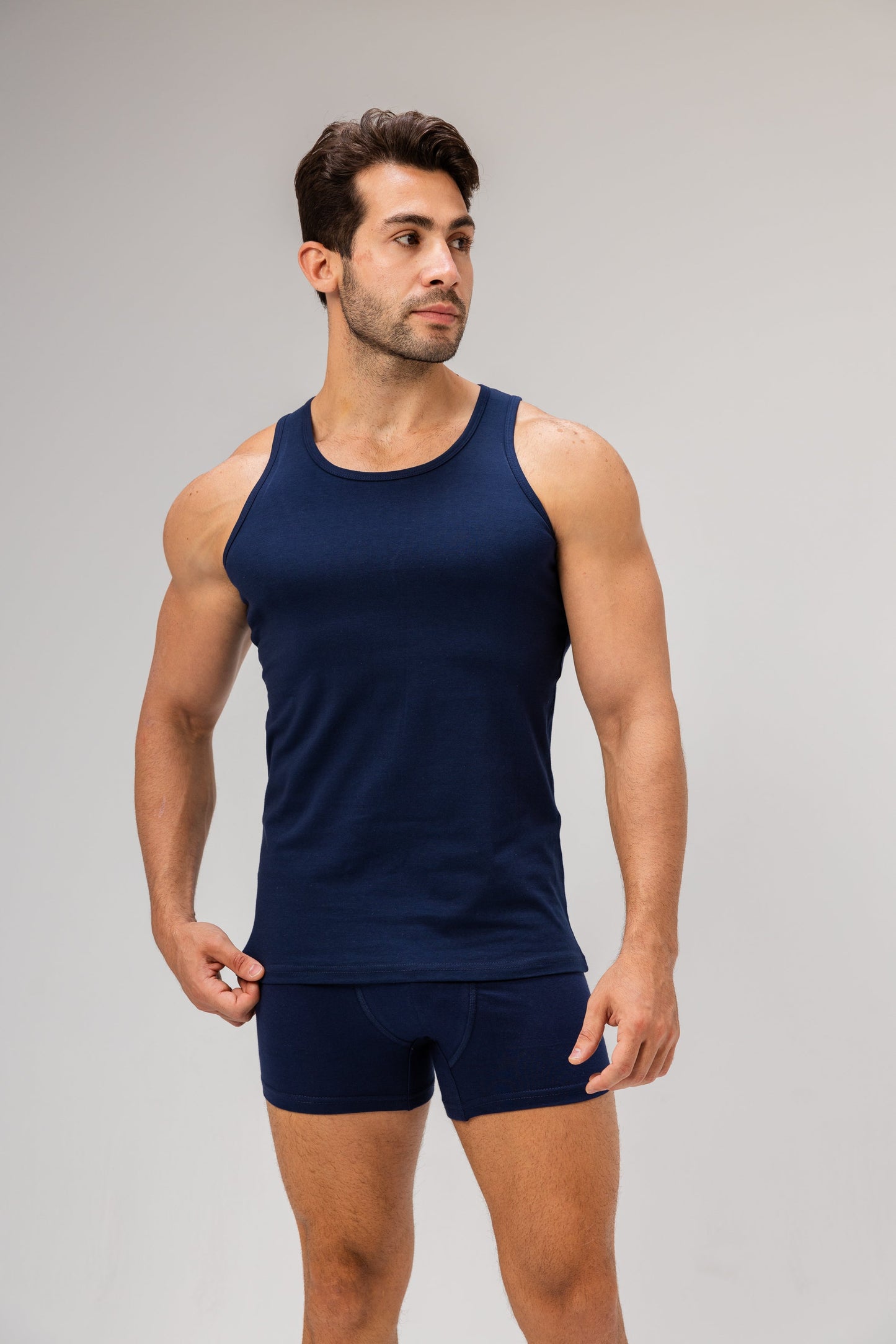 Plain Navy Boxer For Men