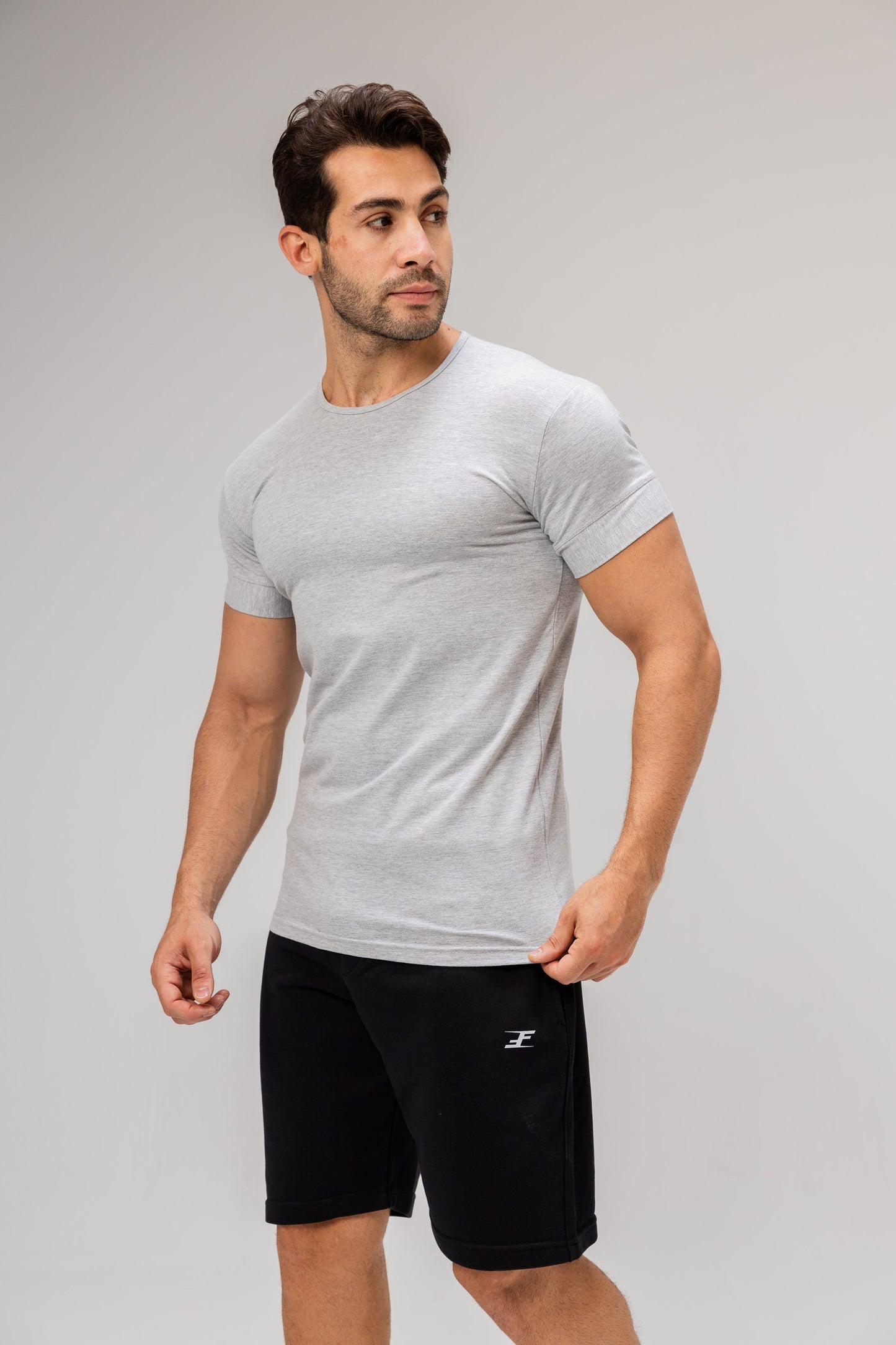Half Sleeve Undershirt, Grey For men