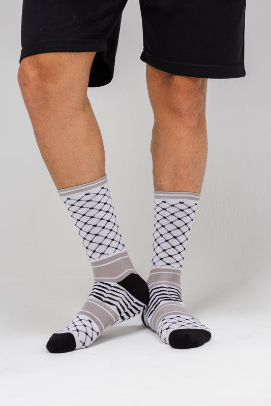 Long Socks Liner Heel and Toe Casual Style MultiColoure
