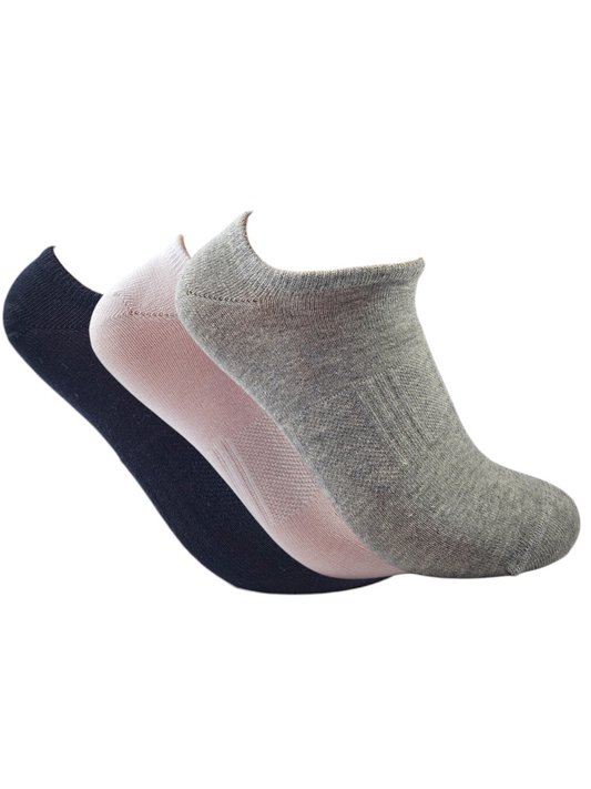 A Pack Of 3 Pieces LowCut Printed Socks MultiColoure For Men