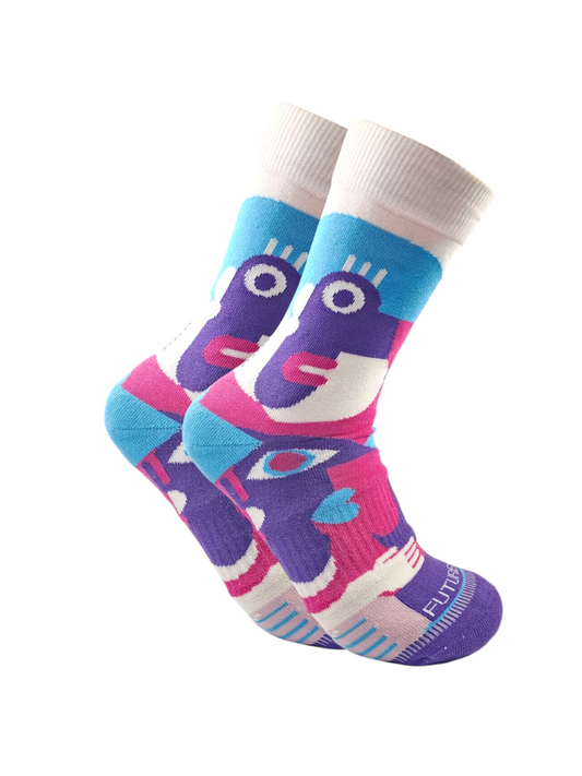 Long Socks Liner Heel and Toe Casual Style MultiColoure