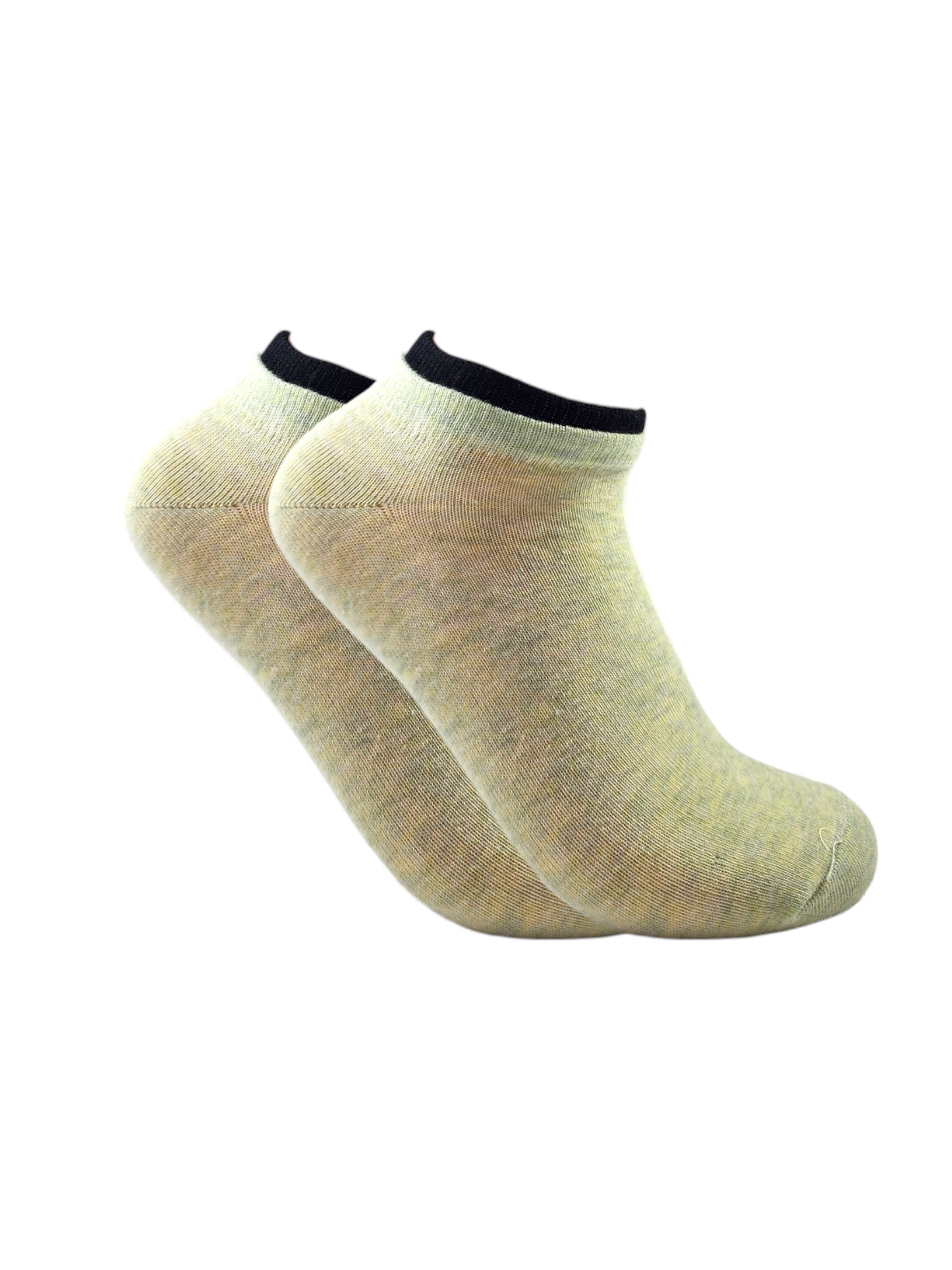 A Pack Of Ankle Socks Multicolor With colored Hem, 3 Pieces For Women