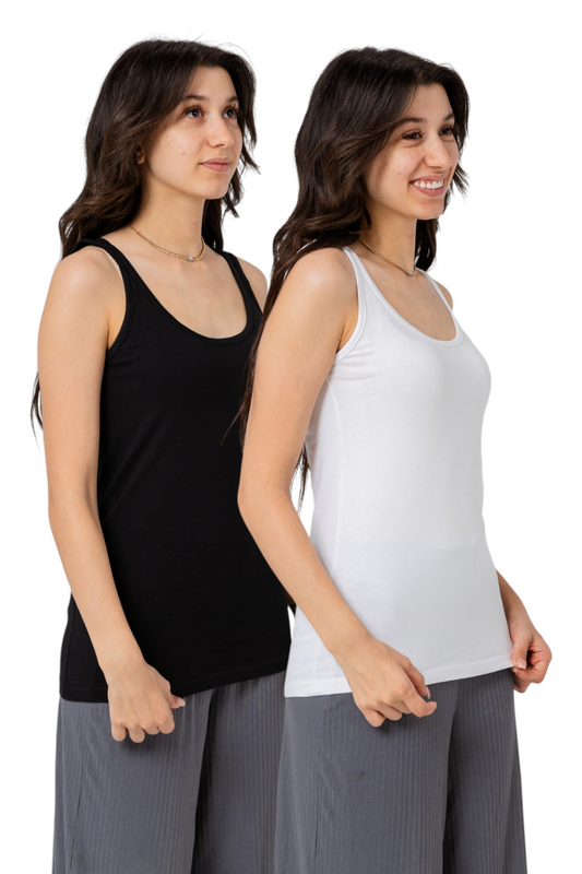 Pack Of 2 Sleeveless UnderShirt Multicolor For Girls