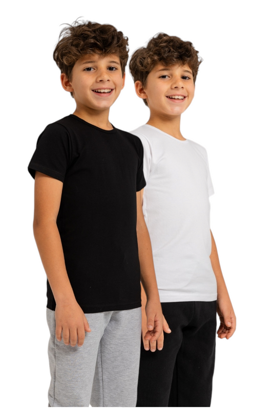 Pack Of 2 Half Slevee UnderShirt MultiColoure For Kids's