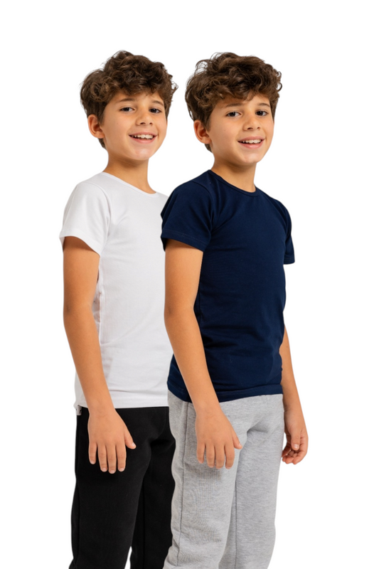 Pack Of 2 Half Slevee UnderShirt MultiColoure For Kids's