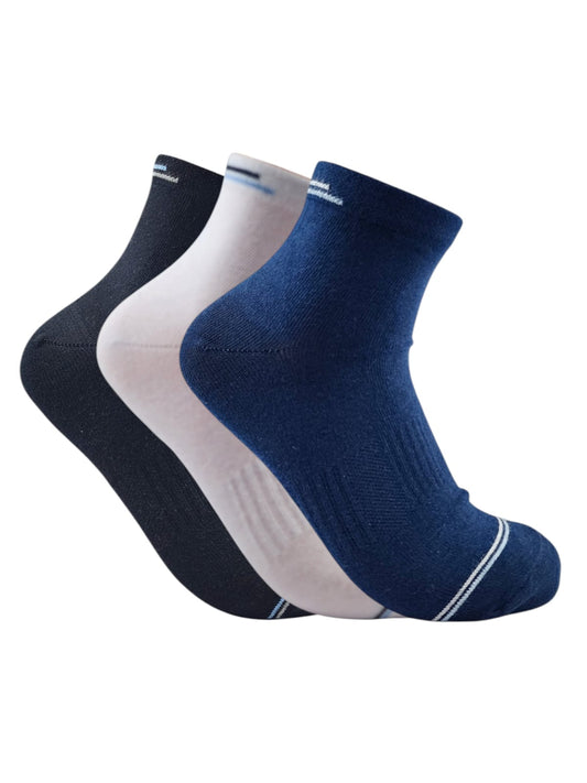 A Pack Of 3 Pices Short Socks Multicolor For Men