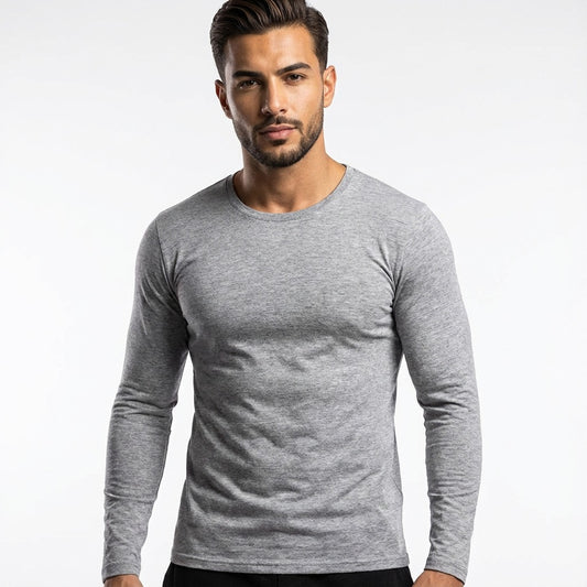 Sleeve Undershirt, Grey For men