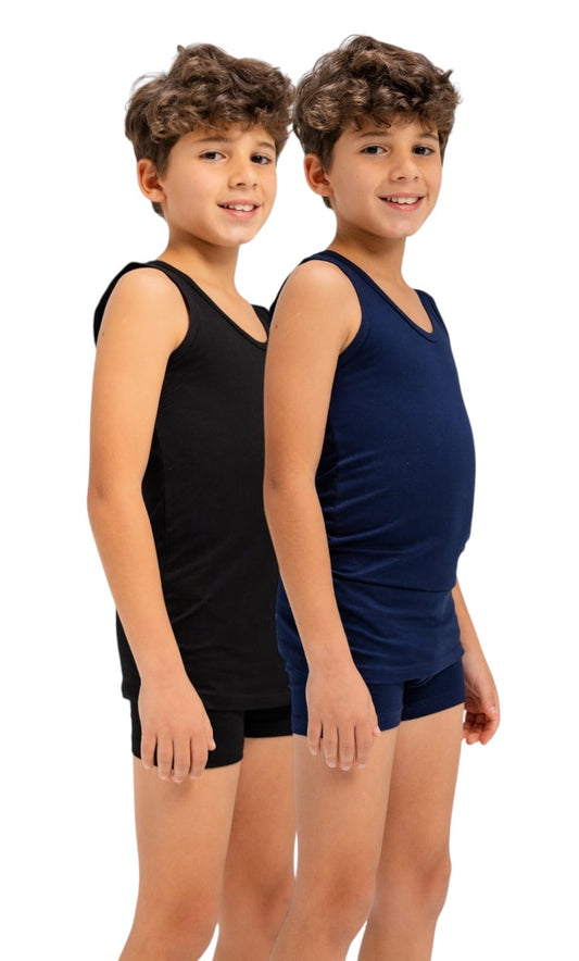 Pack Of 2 SleveeLess UnderShirt MultiColoure For Kids