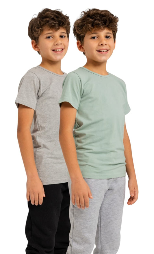 Pack Of 2 Half Slevee UnderShirt MultiColoure For Kids's