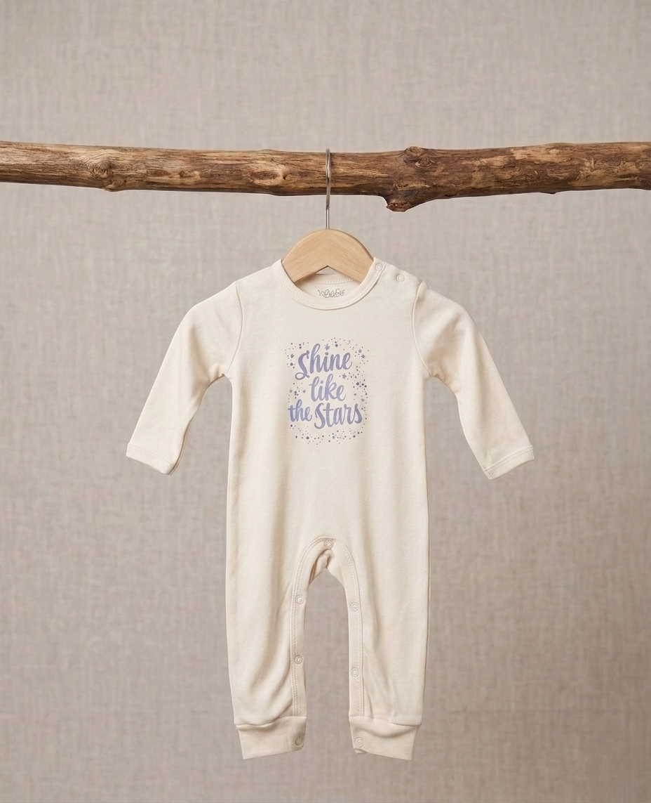 Set Of 1 Piece Comfy Sleep Wear For Baby Cotton 100%