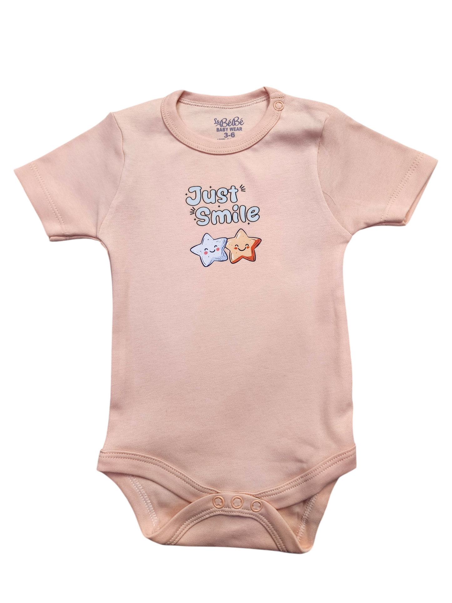 A Pack Of 3 Pieces Half Sleeve Baby UnderWear Cotton 100% , MultiColoure