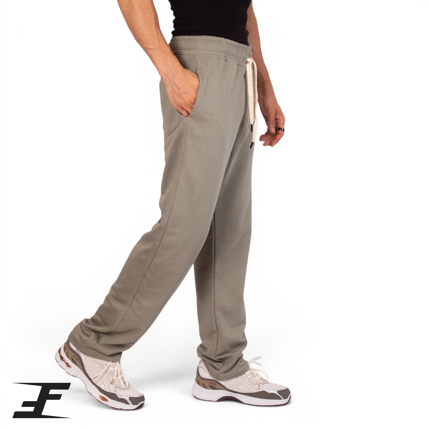 OverSized Relaxed Wide Leg Pants Summer Melton For Men