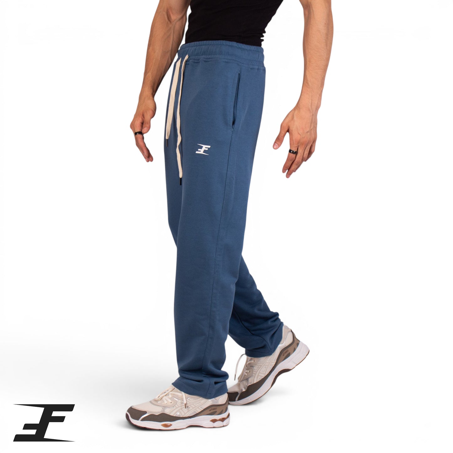 OverSized Relaxed Wide Leg Pants Summer Melton For Men