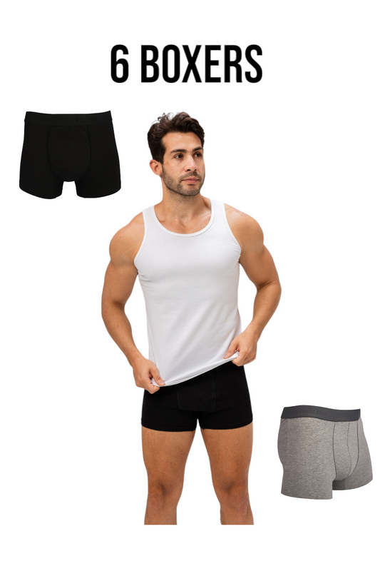 A Pack Of 6 Pieces Contain From ( 6 Boxers) MultiColoure For Men
