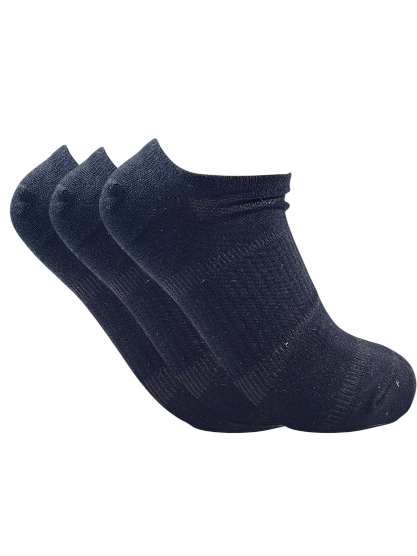 A Pack Of 3 Pieces LowCut Printed Socks Black For Men