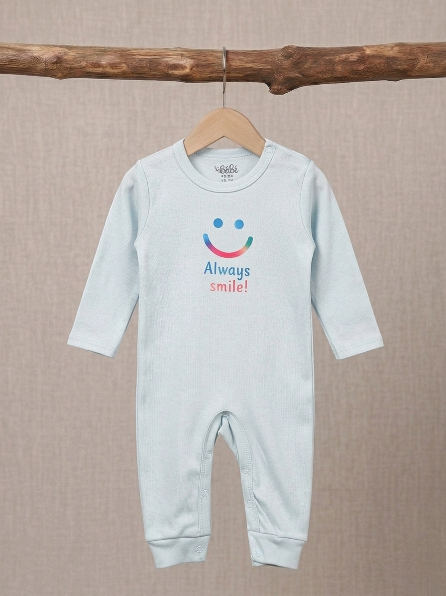 Set Of 1 Piece Comfy Sleep Wear For Baby Cotton 100%