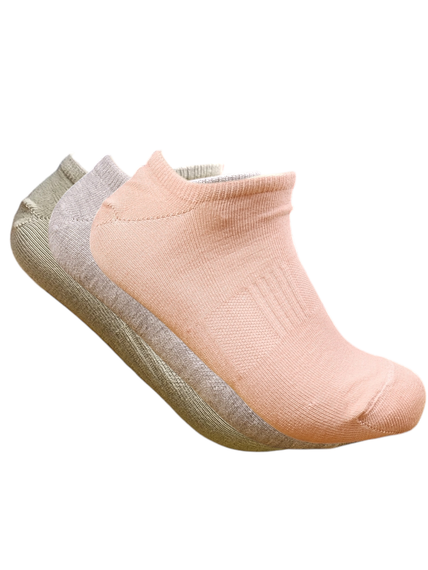 A Pack Of 3 Pieces LowCut Printed Socks For Women MultiColoure