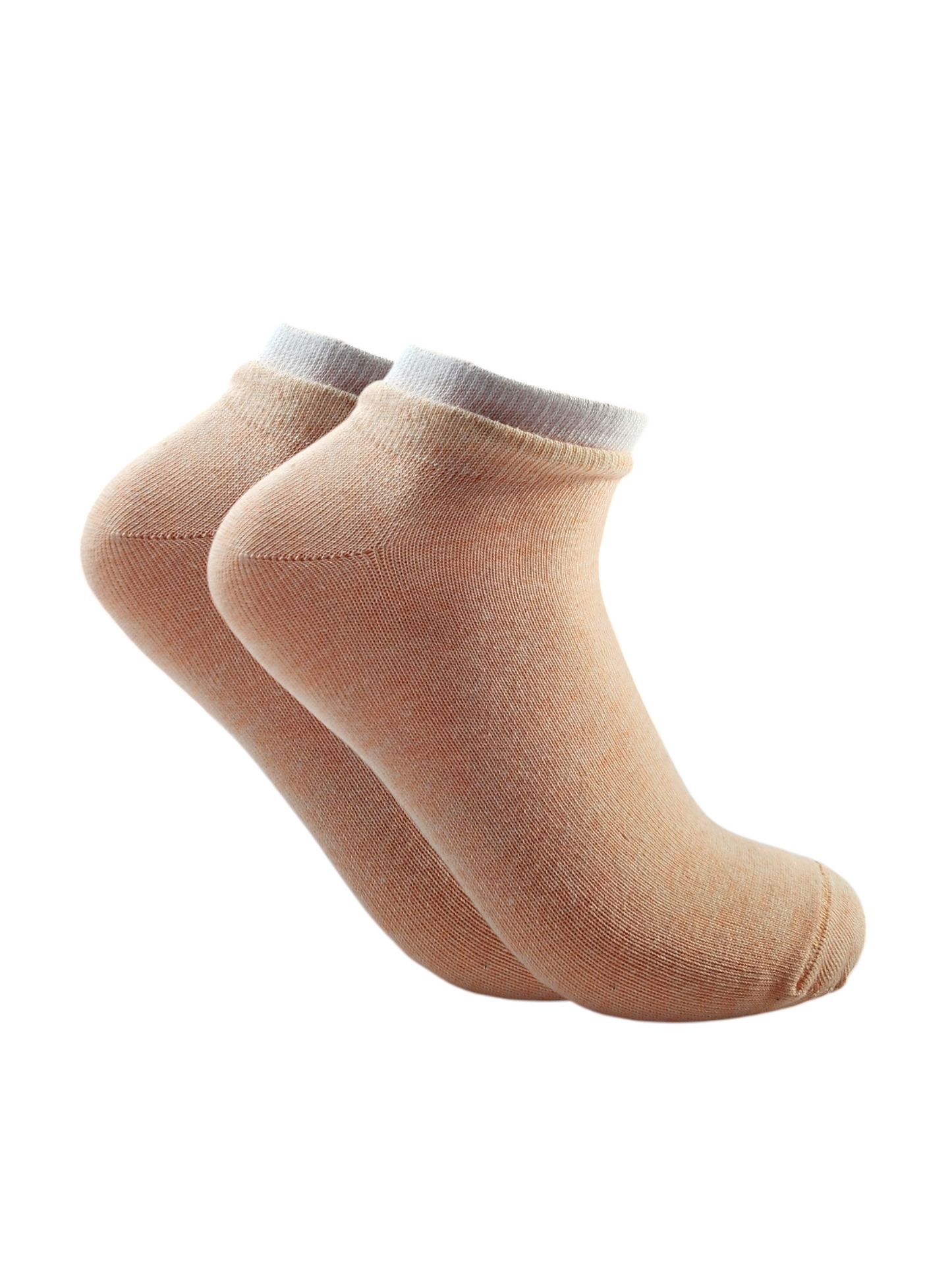 A Pack Of Ankle Socks Colored Hem Multicolor, 3 Pieces For Women