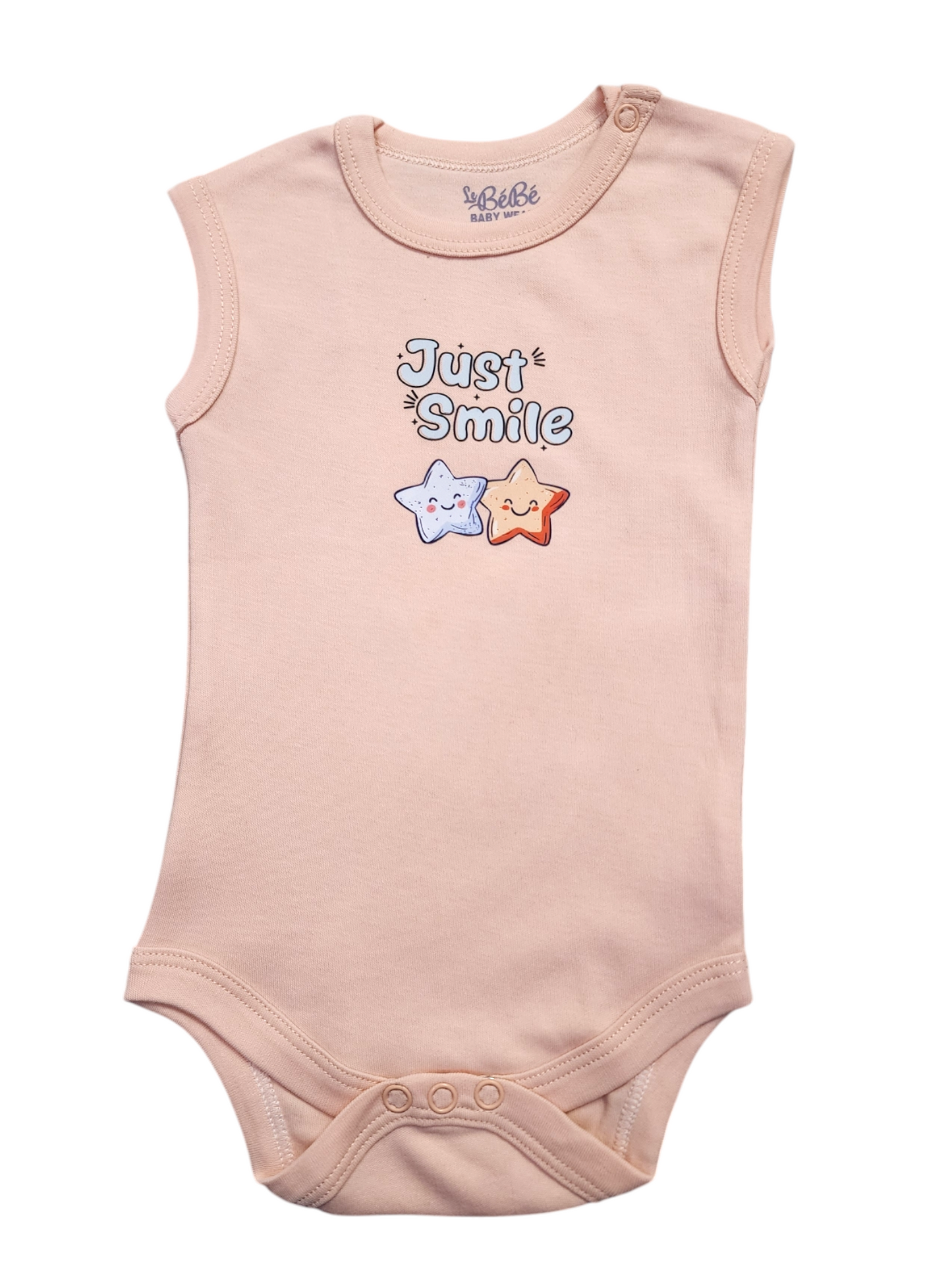 A Pack Of 3 Pieces Sleveeless Baby UnderWear Cotton 100% , MultiColoure