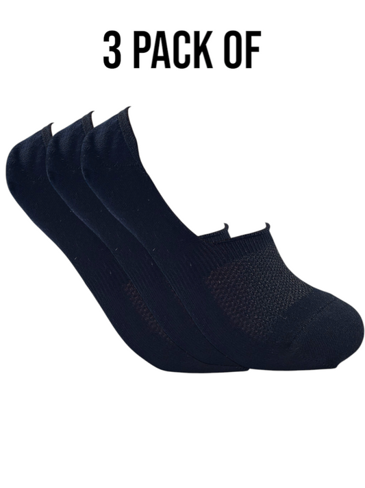 A Pack Of 9 Pieces Contain From ( 9 Invisible Socks) Black For Men&Women