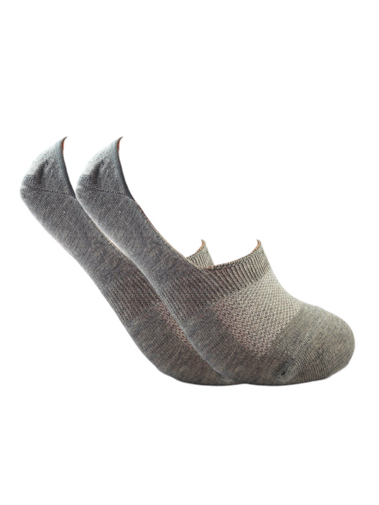 Invisible Plain Socks Grey For Men