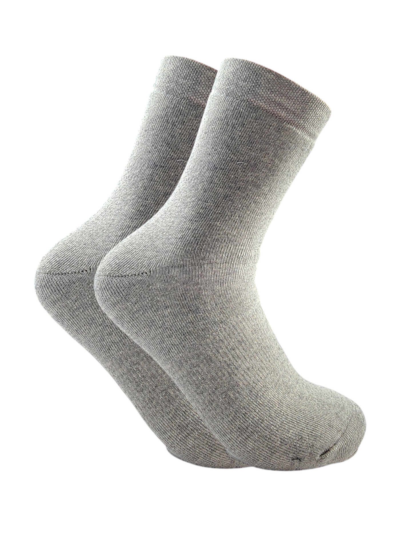 Long Plain Socks Half Terry Grey For Men