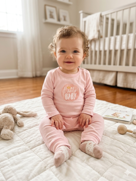 Set Of 1 Piece Comfy Sleep Wear For Baby Cotton 100%