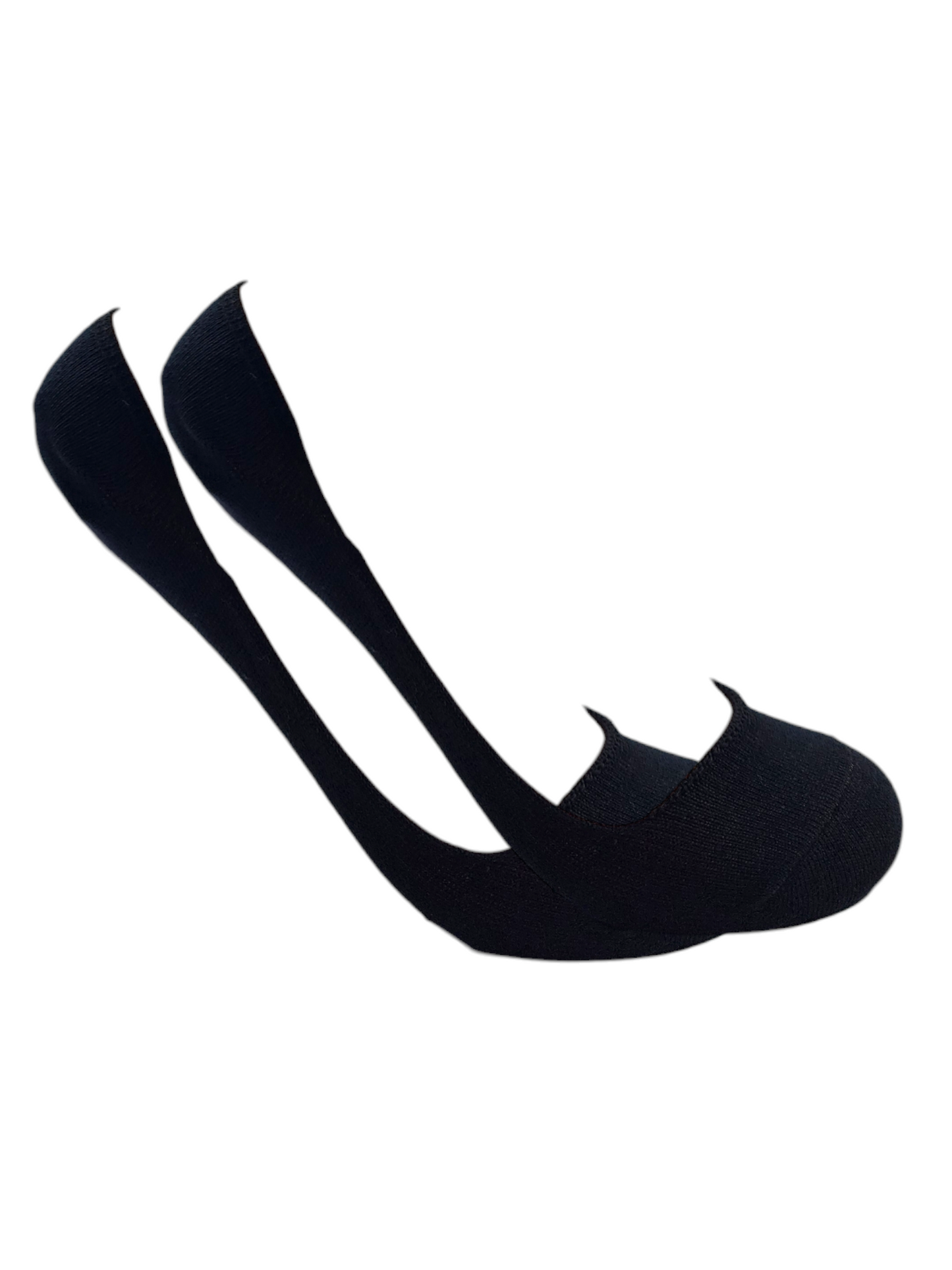 A Pack Of 3 Pieces Invisible Plain Socks Black ForWomen