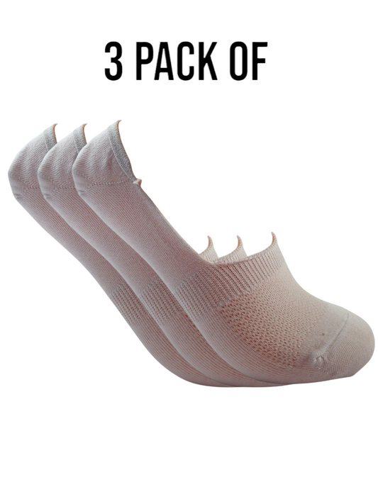 A Pack Of 9 Pieces Contain From ( 9 Invisible Socks) White For Men&Women